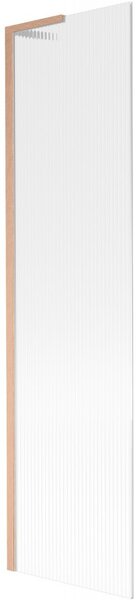 Mexen Next L, paravan de baie cu 1 aripă 50 x 150 cm, sticlă de 6 mm cu model nervuri, profil de cupru, 895-050-000-03-09-65