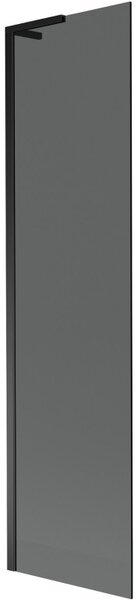 Mexen Next L, paravan de baie cu 1 aripă 50 x 150 cm, sticlă gri 6 mm, profil negru, 895-050-000-03-40-70