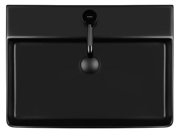 Oltens Duve lavoar 59x43.5 cm dreptunghiular clasică-de blat negru mat 41800300