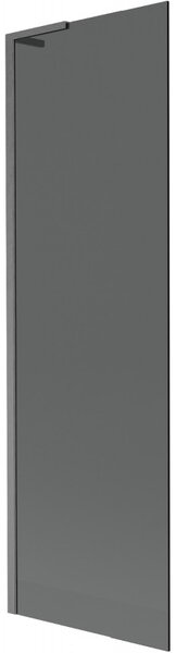 Mexen Next L, paravan de baie cu 1 aripă 60 x 150 cm, sticlă gri 6 mm, profil grafit, 895-060-000-03-40-66