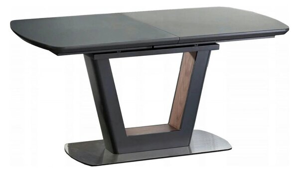 Masa extensibila BILOTTI, gri antracit/nuc, 160/200x90x76 cm