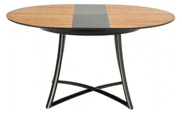 Masa extensibila MORETTI, stejar/negru, 118/148x118x76 cm