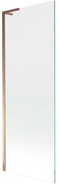 Mexen Next L, paravan de baie cu 1 aripă 70 x 150 cm, sticlă transparentă de 6 mm, profil auriu roz, 895-070-000-03-00-60