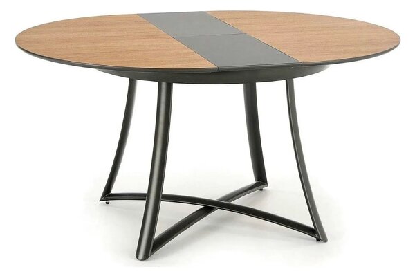 Masa extensibila MORETTI, stejar/negru, 118/148x118x76 cm