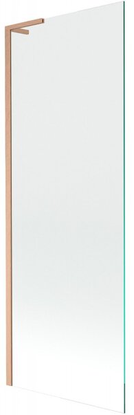 Mexen Next L, paravan de baie cu 1 aripă 70 x 150 cm, sticlă transparentă de 6 mm, profil de cupru, 895-070-000-03-00-65