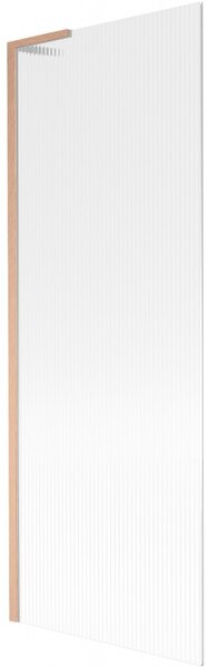 Mexen Next L, paravan de baie cu 1 aripă 70 x 150 cm, sticlă de 6 mm cu model nervuri, profil de cupru, 895-070-000-03-09-65