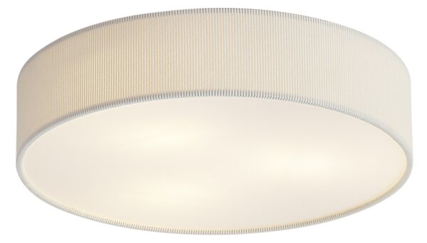 Plafonieră modernă albă cu abajur de catifea 46cm 3 lumini - Luz