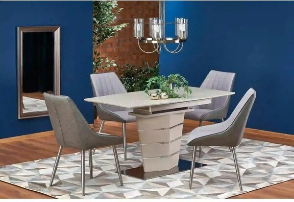 Masa extensibila SORENTO, bej, 140/180x80x76 cm
