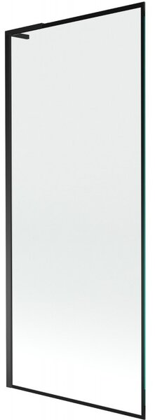 Mexen Next L, paravan de baie cu 1 aripă 80 x 150 cm, model sticlă transparentă de 6 mm negru, profil negru, 895-080-000-03-70-70