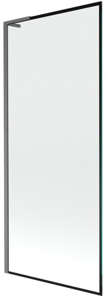 Mexen Next L, paravan de baie cu 1 aripă 80 x 150 cm, model sticlă transparentă-negru de 6 mm, profil grafit, 895-080-000-03-70-66