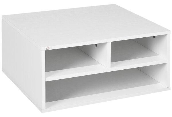HOMCOM Suport pentru Imprimantă cu 2 Niveluri, 47x40x27.5 cm, Alb | Aosom Romania
