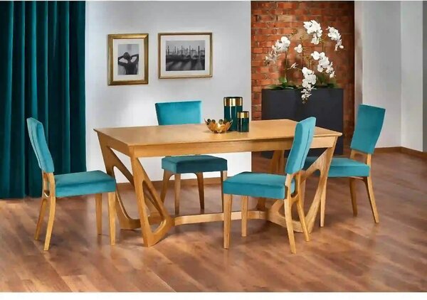 Masa extensibila WENANTY, stejar, 160/240x100x77 cm