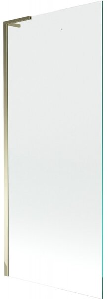 Mexen Next L, paravan de baie cu 1 aripă 80 x 150 cm, sticlă transparentă de 6 mm, profil auriu lucios, 895-080-000-03-00-50