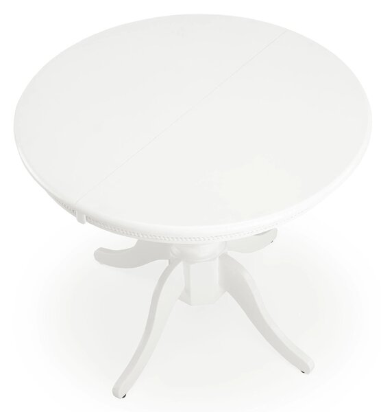 Masa extensibila alb WILLIAM, 90/124x90x75 cm