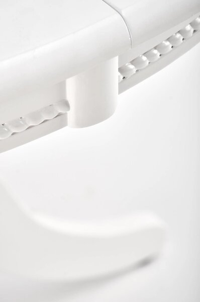 Masa extensibila alb WILLIAM, 90/124x90x75 cm