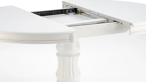 Masa extensibila alb WILLIAM, 90/124x90x75 cm
