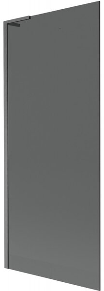 Mexen Next L, paravan de baie cu 1 aripă 80 x 150 cm, sticlă gri 6 mm, profil grafit, 895-080-000-03-40-66