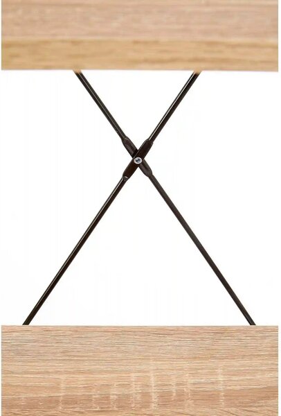 Etajera NARVIK, stejar sonoma/negru, 34x32x148 cm