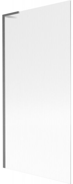 Mexen Next L, paravan de baie cu 1 aripă 90 x 150 cm, sticlă de 6 mm cu model nervuri, profil grafit, 895-090-000-03-09-66