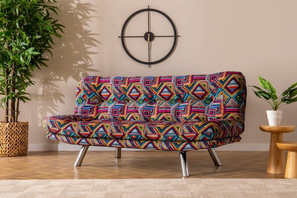 Canapea trei locuri Mishike 1 (multicolor). 1072886