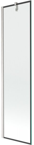 Mexen Next, paravan de baie cu 1 aripă 50 x 150 cm, sticlă transparentă de 6 mm - model negru, oțel, 895-050-000-00-70-97