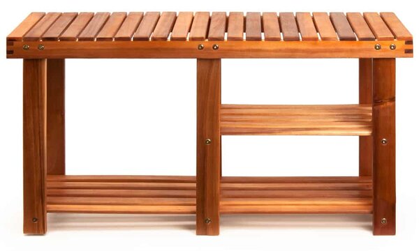 Deuba Bancă și suport pentru pantofi 2în1 acacia - 87x25x45 cm