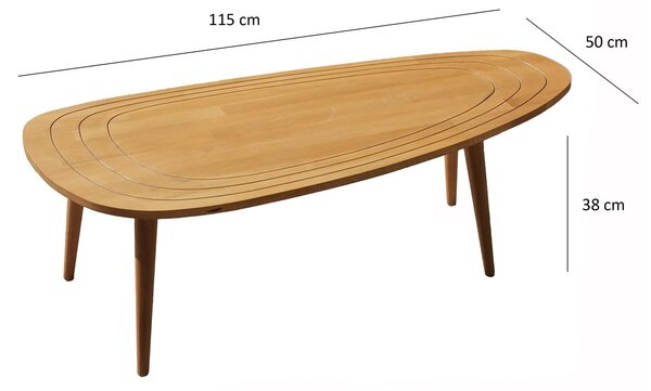 Măsuță de cafea Sweeney (Teak). 1072908