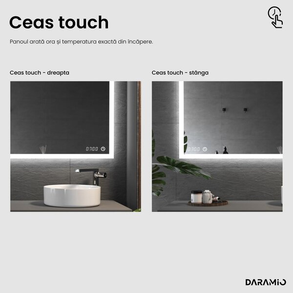 Daramio Oglindă de baie cu iluminare LED F5