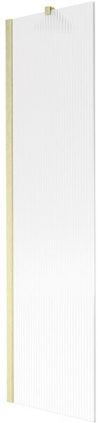 Mexen Next, paravan de baie cu 1 aripă 50 x 150 cm, nervuri de sticlă de 6 mm, auriu mat, 895-050-000-00-09-55