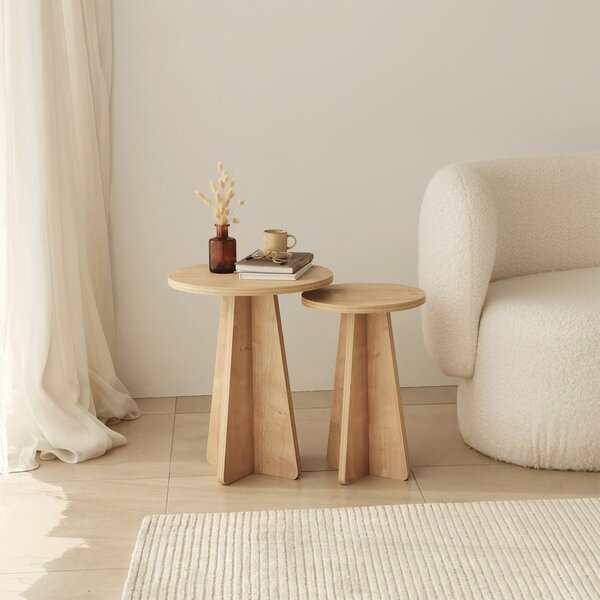 Set 2buc. măsuțe cafea Kabivo 1 (stejar safir). 1072915