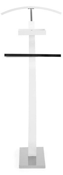 Stander haine WU13, alb, otel/lemn, 32x20x117 cm