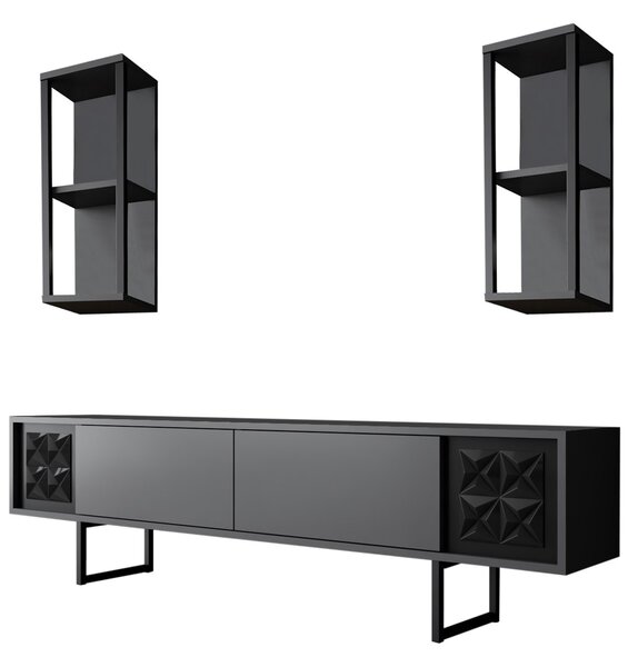 Mobilier living Buon 1 (Antracit + negru). Promo -20%. 1072936