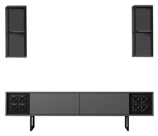 Mobilier living Buon 1 (Antracit + negru). Promo -20%. 1072936