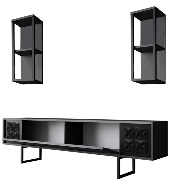 Mobilier living Buon 1 (Antracit + negru). Promo -20%. 1072936