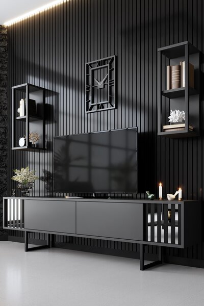 Mobilier living Chromatic (Antracit + Negru). 1072939
