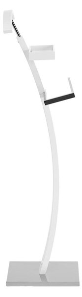 Stander haine WU13, alb, otel/lemn, 32x20x117 cm