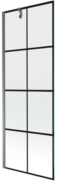Mexen Next, paravan de baie cu 1 aripă 70 x 150 cm, sticlă transparentă de 6 mm - model negru, grafit, 895-070-000-00-77-95