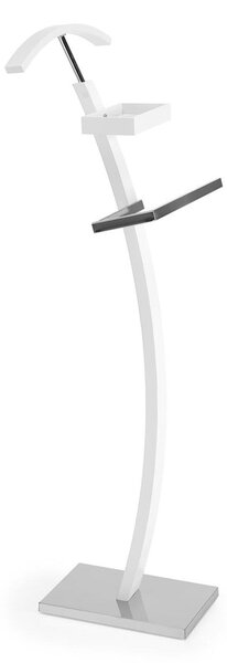 Stander haine WU13, alb, otel/lemn, 32x20x117 cm