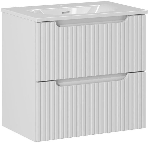 Set dulap Comad Nova White NOVA WHITE 82-60-2S, lavoar Comad Sky 3 SKY 3 60CM DP (E-8099-3-60)
