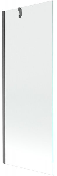 Mexen Next, paravan de baie cu 1 aripă 70 x 150 cm, sticlă transparentă de 6 mm, grafit periat, 895-070-000-00-00-66