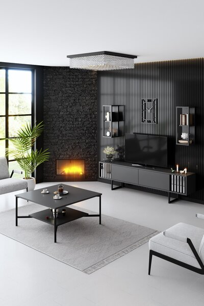 Mobilier living Chromatic (Antracit + Negru). 1072939