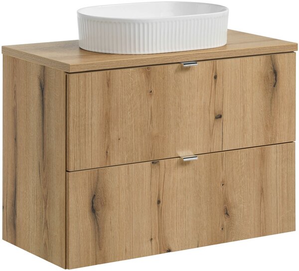 Set dulap Comad Nova Oak NOVA OAK A 82-80-2S, lavoar Comad Beyond BEYOND 5 WHITE ( E-6564 ), NOVA OAK A 89-80