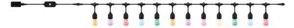 Lanț LED RGBW dimabil de exterior 12xLED 14,4m IP65 Wi-Fi WiZ