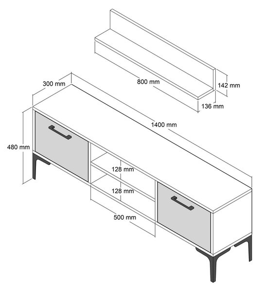 Mobilier living Ragnarock (Nuc + Antracit). 1072954