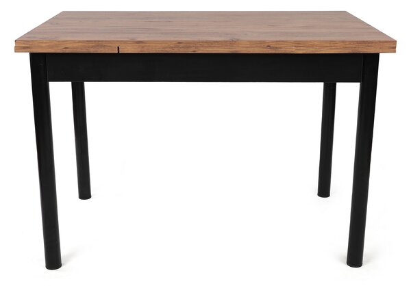 Masă sufragerie extensibilă (pentru 4-6 persoane) Pollo (Nuc + Negru). 1072958