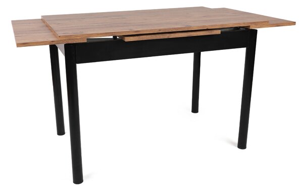 Masă sufragerie extensibilă (pentru 4-6 persoane) Pollo (Nuc + Negru). 1072958