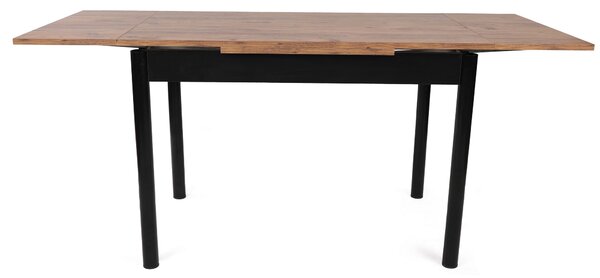 Masă sufragerie extensibilă (pentru 4-6 persoane) Pollo (Nuc + Negru). 1072958