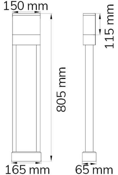 Număr LED de casă DIEGO LED/10,5W/230V 3000K IP54 Wofi 12226
