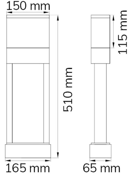 Număr LED de casă DIEGO LED/10,5W/230V 3000K IP54 Wofi 12225
