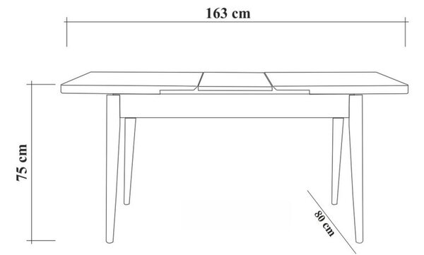 Set Masa si Scaune 4 Piese Vina - Atlantic Pine